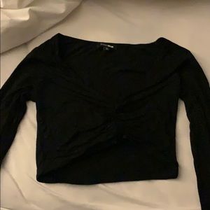 Fashion Nova crop top in black size small